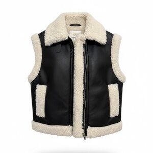 Black and Cream Vest